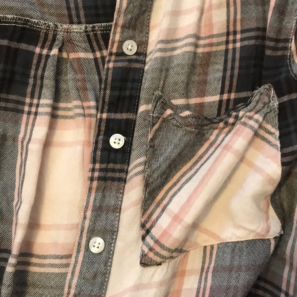 Plaid button up - Picture 2 of 2